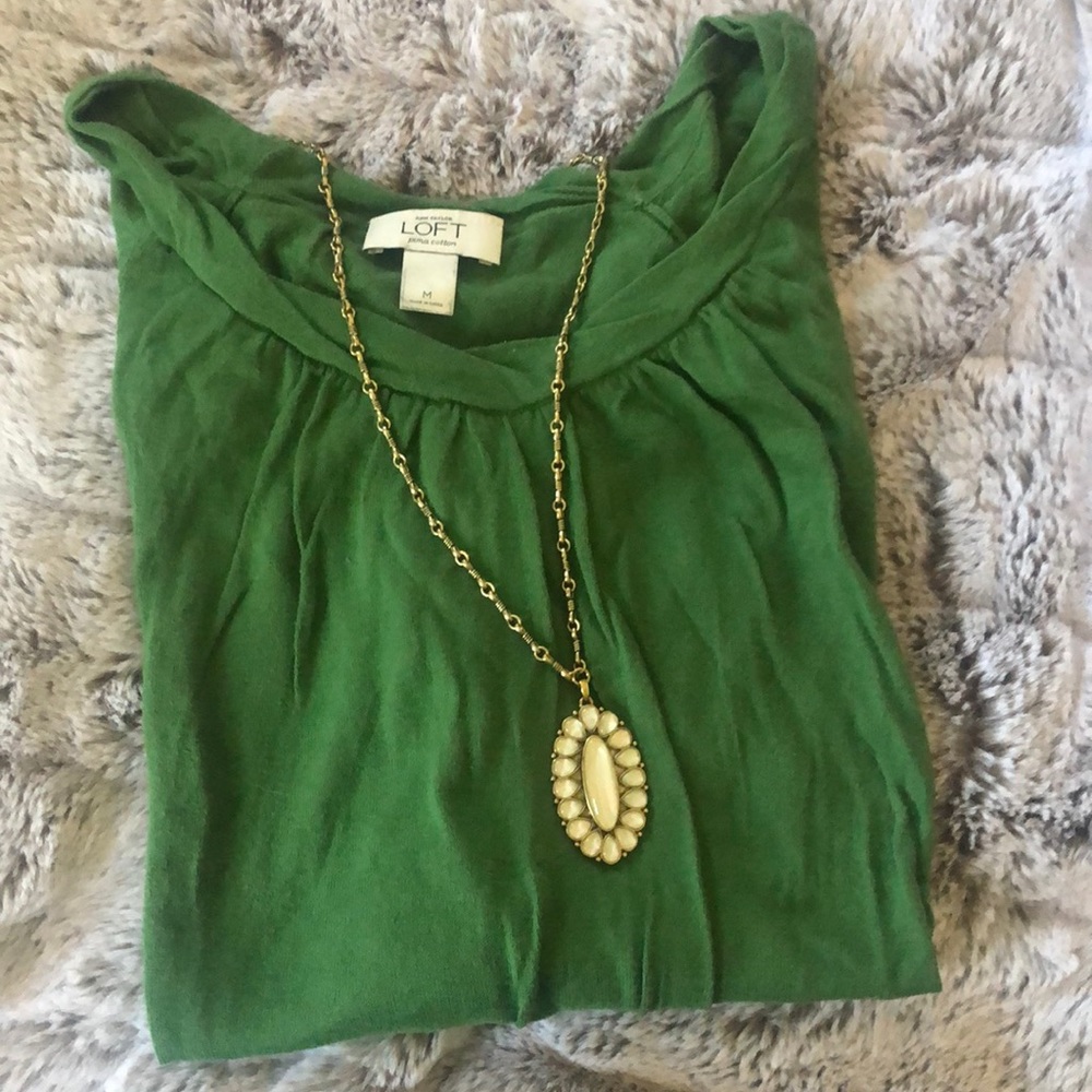 Sweater green loft